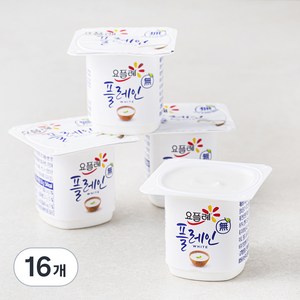 요플레 빙그레 플레인 화이트, 80g, 16개