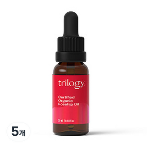트릴로지 오가닉 로즈힙 오일, 20ml, 5개