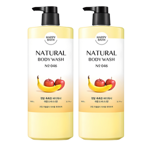 해파바스 내추럴 정말 촉촉한 바디워시 프루티 향, 900g, 2개