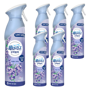 페브리즈 에어 탈취제 라벤더 부케 본품, 165g, 6개