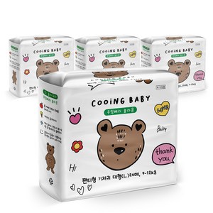Cooing 베러 놀라운 팬티형 기저귀 남여공용, 대형(L), 104매