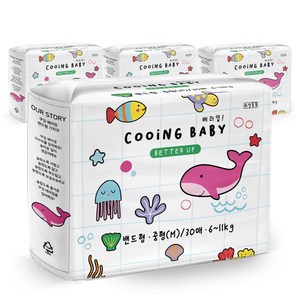 Cooing 쿠잉 베러업 밴드형, 중형(M), 120매