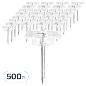 위드스타 투명핀 압정, 500개, 1개입