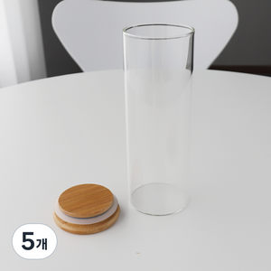 블룸엣홈 플레인 내열유리 양념통 4호, 520ml, 5개