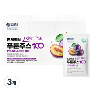연세생활건강 연세백세 진짜 맛있는 푸룬주스 100 30p, 2.1L, 3개