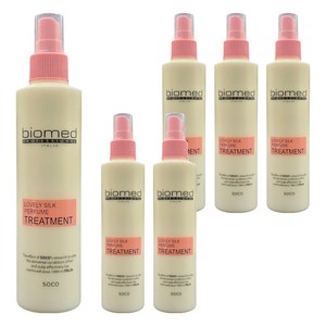 바이오메드 러블리 실크 퍼퓸 트리트먼트 뿌리는 노워시 헤어 미스트, 250ml, 6개