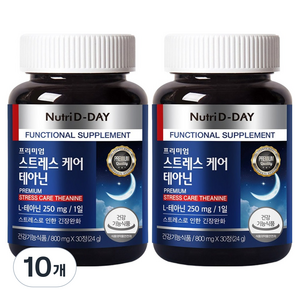 뉴트리디데이 스트레스 케어 테아닌 30정, 24g, 10개