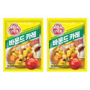 오뚜기 바몬드 카레 골드 약간매운맛, 100g, 2개