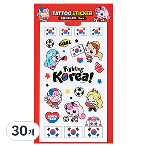 캐치티니핑 6 응원 타투 스티커, 30개, 혼합색상(무향)