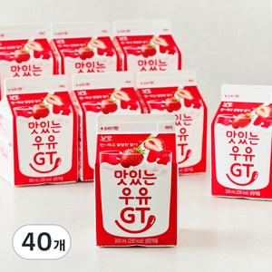 남양유업 맛있는우유GT 딸기, 300ml, 40개