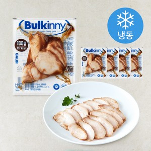 벌키니 닭가슴살 슬라이스 갈비맛 (냉동), 100g, 5개, 1개입