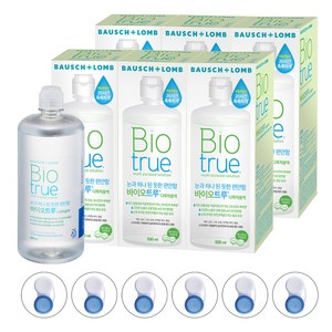 바이오트루 렌즈 세정액, 500ml, 6개