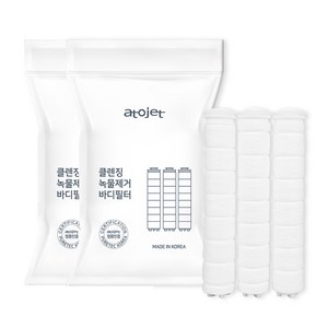 아토젯 클렌징 녹물제거 바디 리필 필터 3개입, 2개
