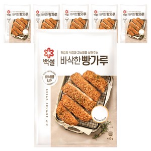백설 빵가루, 450g, 6개
