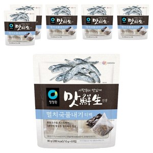 청정원 맛선생 멸치 국물내기 티백, 80g, 6개