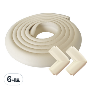 아이엘 나모 베이직 모서리보호대 1p + 베이직 코너보호대 4p, 아이보리, 6세트