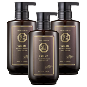 댕기머리 뉴골드 샴푸, 500ml, 3개