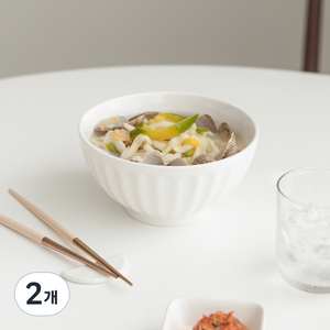 쓰임 국산 캔디 면기, 마일드화이트, 2개