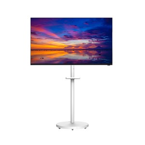 카멜마운트 이동식 모니터 스탠드 SMB32, 화이트, 1개