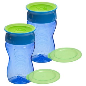 와우컵 키즈 트라이탄 컵, 블루, 2개, 296ml