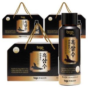 보고신약 산삼배양근 흑삼수 음료, 30개, 120ml