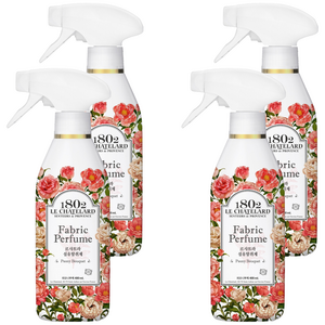 르샤트라1802 섬유탈취제 피오니부케향 본품, 400ml, 4개