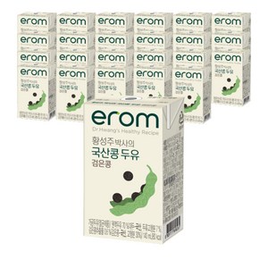이롬 황성주 박사의 국산콩 두유 검은콩, 140ml, 24개