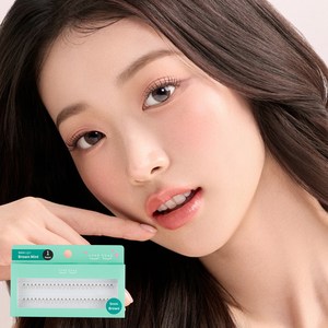 깜빡 인조 가닥속눈썹 패키지버전 9mm 1기둥, 브라운, 1개