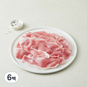 포크밸리 무항생제 뒷다리살 불고기용 (냉장), 1kg, 6팩
