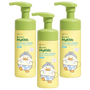 그린핑거 마이키즈 플러스 얼굴클렌저, 160ml, 3개