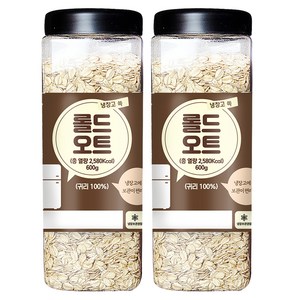 냉장고쏙 롤드 오트, 600g, 2개