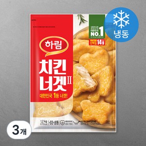 하림 치킨너겟 (냉동), 1.2kg, 3개