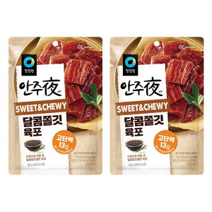 안주야 바로 eat 달콤쫄깃 육포, 30g, 2개
