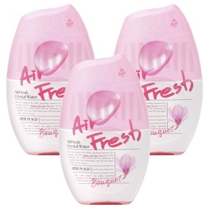에어후레쉬 크리스탈워터 실내용 대용량 방향제, 400ml, 3개, 부케향