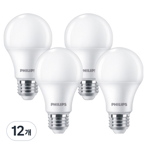 필립스 LED 벌브 10.5W 9290037762, 전구색, 12개