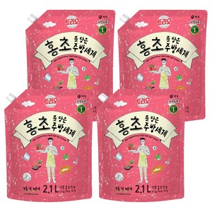 트리오 홍초를 담은 주방세제, 2.1L, 4개