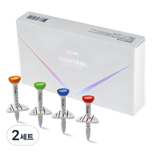 엑스넬스 컨트롤 골프티 4p 세트, 레드 + 블루 + 오렌지 + 그린, 2세트