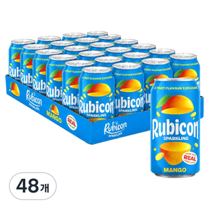 rubicon 망고 탄산음료, 48개, 330ml