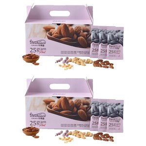 더채움 25구람 핑크 견과세트 24개입 600g, 2세트