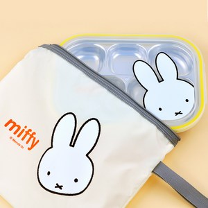 키친유 미피 스텐 식판 도시락 가방세트, 혼합색상, 식판 + 뚜껑 + 가방, 1세트