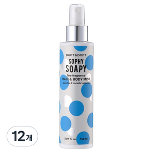 더프트앤도프트 파인프라그란스 헤어앤바디미스트 소피소피, 150ml, 12개