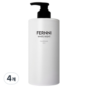 FERNNI 화이트나이트 단백질 퍼퓸 극손상케어 컨디셔너, 4개, 500ml