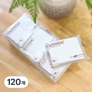 메르슈 무표백 순면 포켓건티슈, 60g, 20매, 120개