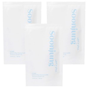 에뛰드 순정 약산성 6.5 휩 클렌저 리필, 150ml, 3개