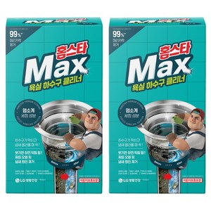 홈스타 맥스 욕실 하수구 클리너, 450ml, 12g, 2개