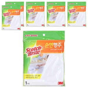 스카치브라이트 쓰리엠 순면행주 플러스, 6개