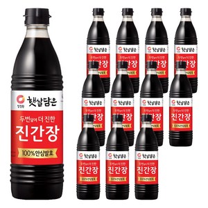 햇살담은 두번 달여 더 진한 진간장, 840ml, 12개