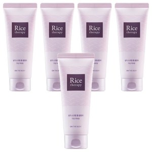 온더바디 라이스테라피 스크럽 폼 클렌저, 150ml, 5개