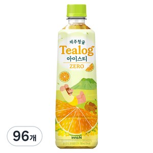 티로그 제주청귤 아이스티 녹차 제로, 500ml, 96개