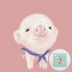 아트조이 DIY 명화그리기 20 x 20 cm, 꼬마돼지베이브, 1개